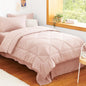 CozyLux Full Comforter Set 82"x86" Dark Grey - 7 Piece Bed in a Bag
