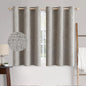 MIULEE 100% Blackout Linen Curtains for Bedroom 52x90 Inches Natural Beige