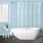 EurCross 9G Clear Shower Curtain Liner 72 x 78 inches Long with 5 Magnet Weights, Heavy Duty Weighted Premium PEVA Plastic Shower Curtain Liner for Bathroom, Without Hooks