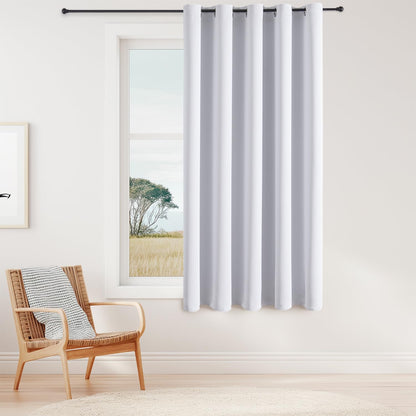 ChrisDowa Blackout Curtains Door Curtain for Doorway Privacy Closet Drapes