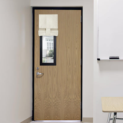 RYB HOME Blackout French Door Curtain, No Drill, W26 x L69, Black, 1 Panel
