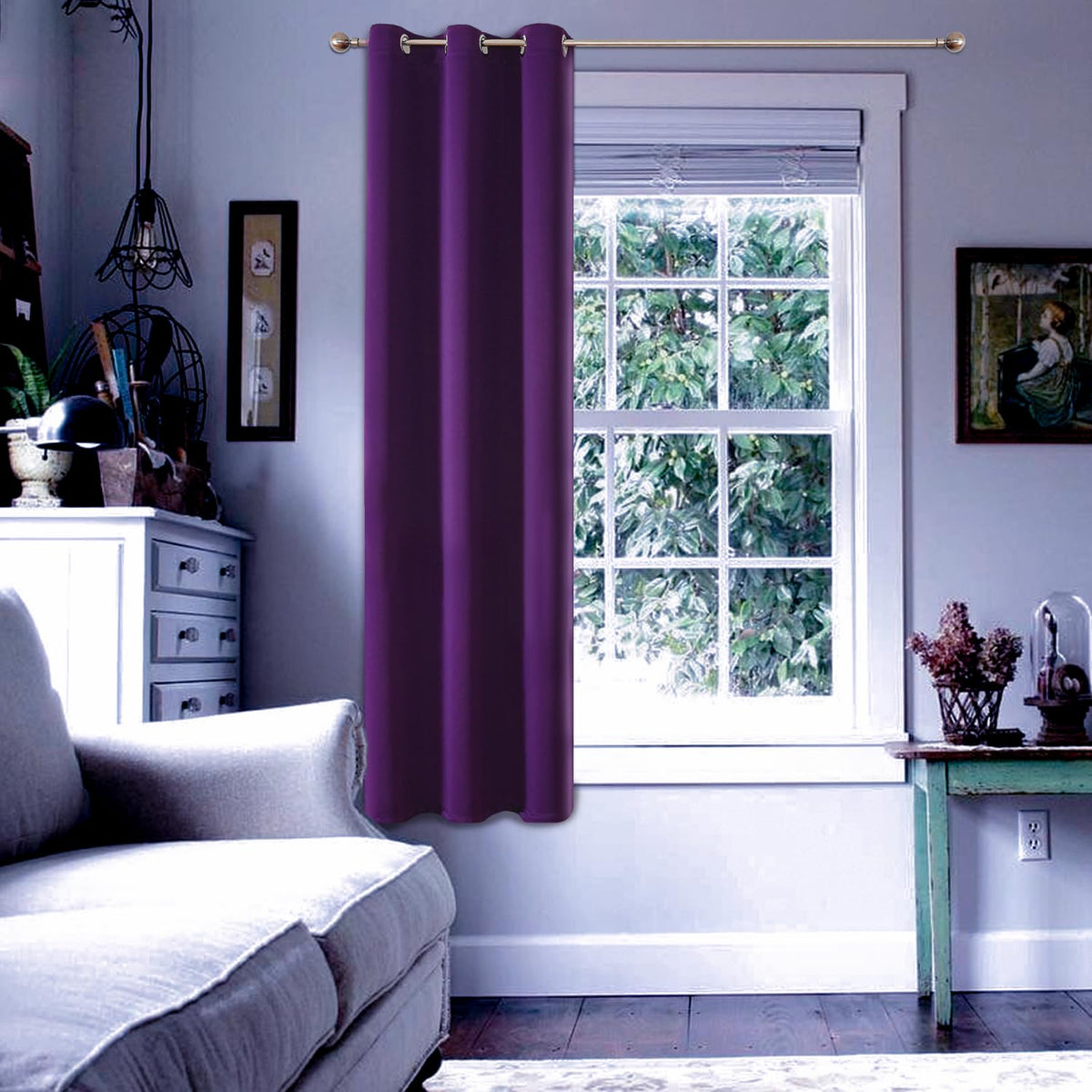 ChrisDowa Blackout Curtains Door Curtain for Doorway Privacy Closet Drapes