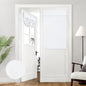 HOMEIDEAS 100% Blackout Linen Door Curtains for French Door 26x68 Inch