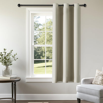 ChrisDowa Blackout Curtains Door Curtain for Doorway Privacy Closet Drapes