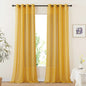 NICETOWN Semi Sheer Linen Ivory Curtains for Bedroom, W52xL84, 2 Panels