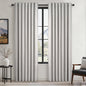 Topfinel Cream Linen Blackout Curtains 84 Inch Long for Bedroom Living Room, Ivory Pinch Pleat Back Tab Full Blackout Drapes Farmhouse Boho Curtains for Window, White Neutral Curtains 52" X 84" 7 FT