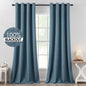 MIULEE 100% Blackout Linen Curtains for Bedroom 52x90 Inches Natural Beige