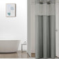 Colorful Star Sage Green No Hook Waffle Shower Curtain Set, 72 x 75 Inch