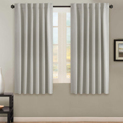 H.VERSAILTEX Blackout Curtains Thermal Insulated Window Treatment Panels Room Darkening Blackout Drapes for Living Room Back Tab/Rod Pocket Bedroom Draperies, 52 x 84 Inch, Light Sage, 2 Panels