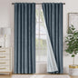 Lazzzy Blackout Curtains Thermal Insulated Curtains Room Window Drapes Super Soft Luxury Curtains for Living Room Bedroom Rod Pocket 2 Panels, 96 Inch Lined | Beige