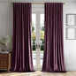 MIULEE Velvet Curtains 52x84 inches 2 Panels Olive Green Blackout Curtains