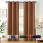 MIULEE Blackout Curtains for Bedroom 2 Panels 40 x 84 Inch Long Black