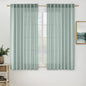 MIULEE Natural White Linen Curtains 52x84 Inch Long for Bedroom Living Room