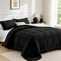 FUANNA Queen Comforter Set 7 Pieces, Reversible Bed Set, Soft Bed in a Bag