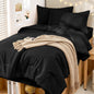 MUXHOMO Full Comforter Set 7 Pieces, Soft Bed in a Bag, Beige