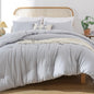 ROSGONIA King Size Comforter Set Olive Green, 3pcs (1 Boho Comforter & 2 Pillowcases), Lightweight Bedding Blanket All Season Bedspreads Quilt