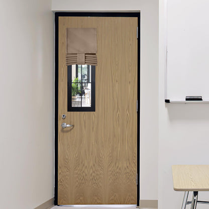 RYB HOME Blackout French Door Curtain, No Drill, W26 x L69, Black, 1 Panel