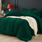 Queen Comforter Set 7 Piece - Black Soft Bed in a Bag Queen Size Comforter Sets, Lightweight Bedding Sets with Down Alternative Comforter, Flat Sheet, Fitted Sheet, 2 Pillowcases & 2 Shams