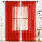 SpaceDresser Sheer Voile Curtains for Living Room 84 Inch Long 2 Panels