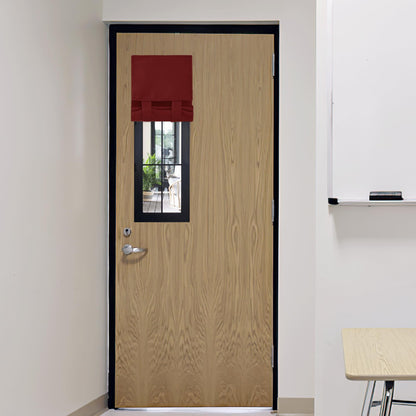 RYB HOME Blackout French Door Curtain, No Drill, W26 x L69, Black, 1 Panel