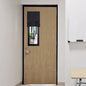 RYB HOME Blackout French Door Curtain, No Drill, W26 x L69, Black, 1 Panel