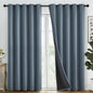 SimpleHome Cream 100% Blackout Curtains Room Darkening Living Room 84 Inch