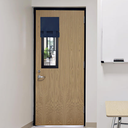 RYB HOME Blackout French Door Curtain, No Drill, W26 x L69, Black, 1 Panel