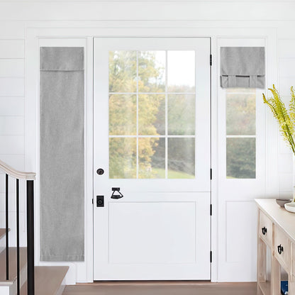 RYB HOME Tricia Room Darkening Curtains for French Door,Door Curtain Blinds