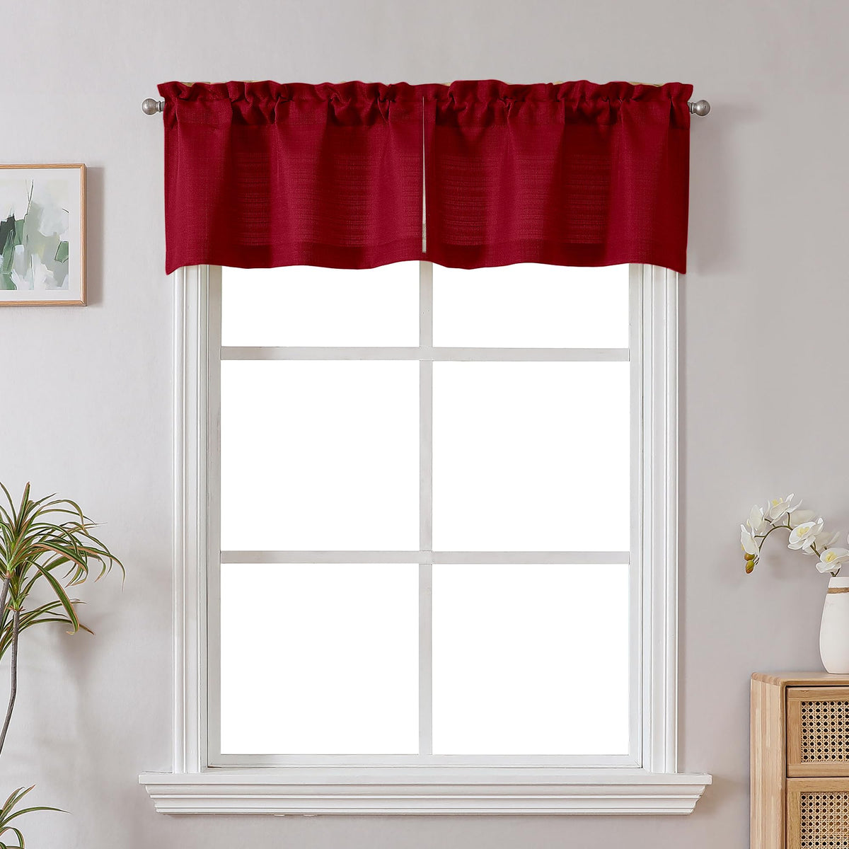 Chyhomenyc 2 Panels White Kitchen Curtains 36 Inch Length Tier Curtain
