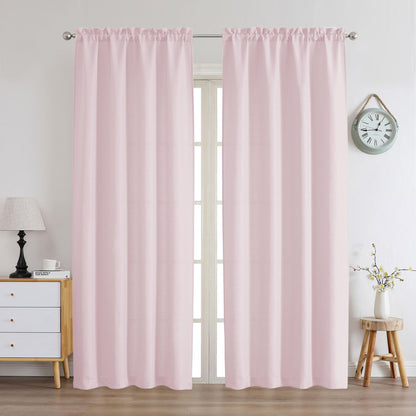 Chyhomenyc 2 Panels White Kitchen Curtains 36 Inch Length Tier Curtain