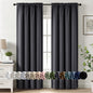 MIULEE Halloween Black Blackout Curtains for Bedroom Room 40"x63" 2 Panels