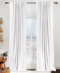Linen Total Blackout Curtains for Bedroom Living Room 84 Inch, Cream