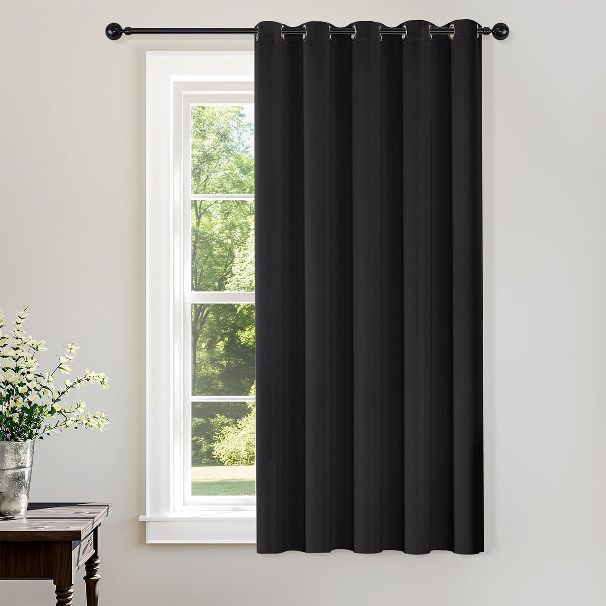 ChrisDowa Blackout Curtains Door Curtain for Doorway Privacy Closet Drapes