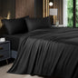Shilucheng 6 Piece Queen Sheet Sets, Cooling Sheets, Dark Grey