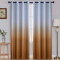 SimpleHome Ombre Black to Grey White Curtains for Living Room 52Wx84L