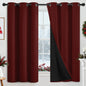Yakamok Emerald Green Blackout Curtains 84 inches for Living Room, 52" Wide