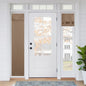 RYB HOME Blackout French Door Curtain, No Drill, W26 x L69, Black, 1 Panel