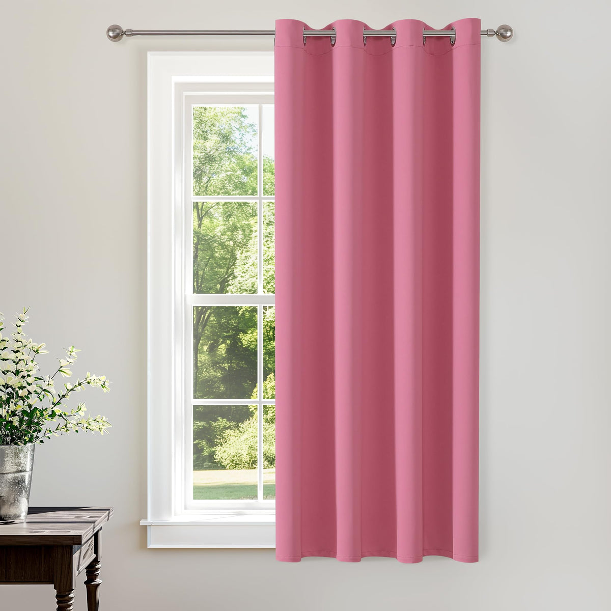 ChrisDowa Blackout Curtains Door Curtain for Doorway Privacy Closet Drapes