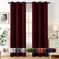 MIULEE Blackout Curtains for Bedroom 2 Panels 40 x 84 Inch Long Black