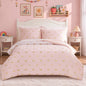 Twin Comforter Set with Sheets for Girls-5 Pieces Twin Bedding Sets