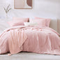 Queen Comforter Set-7 Pieces Soft Prewashed Bed in a Bag Queen Bedding Sets
