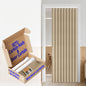 AJAZZ Blackout Accordion Door Magnetic Door Curtain Folding Closet Doors Curtain Invisible for Bedroom Room Living Room Doorway, Grey 42" W x 78" L, 1 Panel