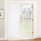 RYB HOME Blackout French Door Curtain, No Drill, W26 x L69, Black, 1 Panel