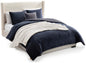 UGG Remina Queen Comforter Set with Throw Blanket & Pillow, 5-Piece, Beige