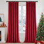 MIULEE Velvet Curtains 52x84 inches 2 Panels Olive Green Blackout Curtains