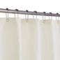 Barossa Design Waffle Weave White Shower Curtain Hotel, Standard Size