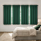 MIULEE Black Blackout Curtains 63 Inch Length for Bedroom Set of 4 Panels