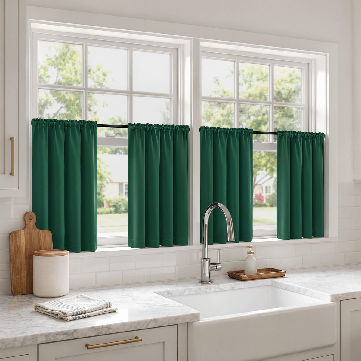 MIULEE Black Blackout Curtains 63 Inch Length for Bedroom Set of 4 Panels