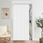 Vatge Closet Door Curtain Room Divider Drapes, Pleated Folding Style Curtains for Doorways Curtain for Bedroom Without Door,1 Panel with Tieback, W39 x L78, Black