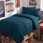 CozyLux Full Size Comforter Sets Black - 7 Pieces Bed in a Bag